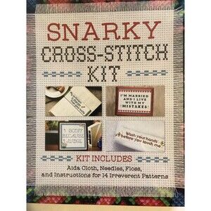 Kohl's SNARKY CROSS STITCH KIT Patterns Kit NEW!